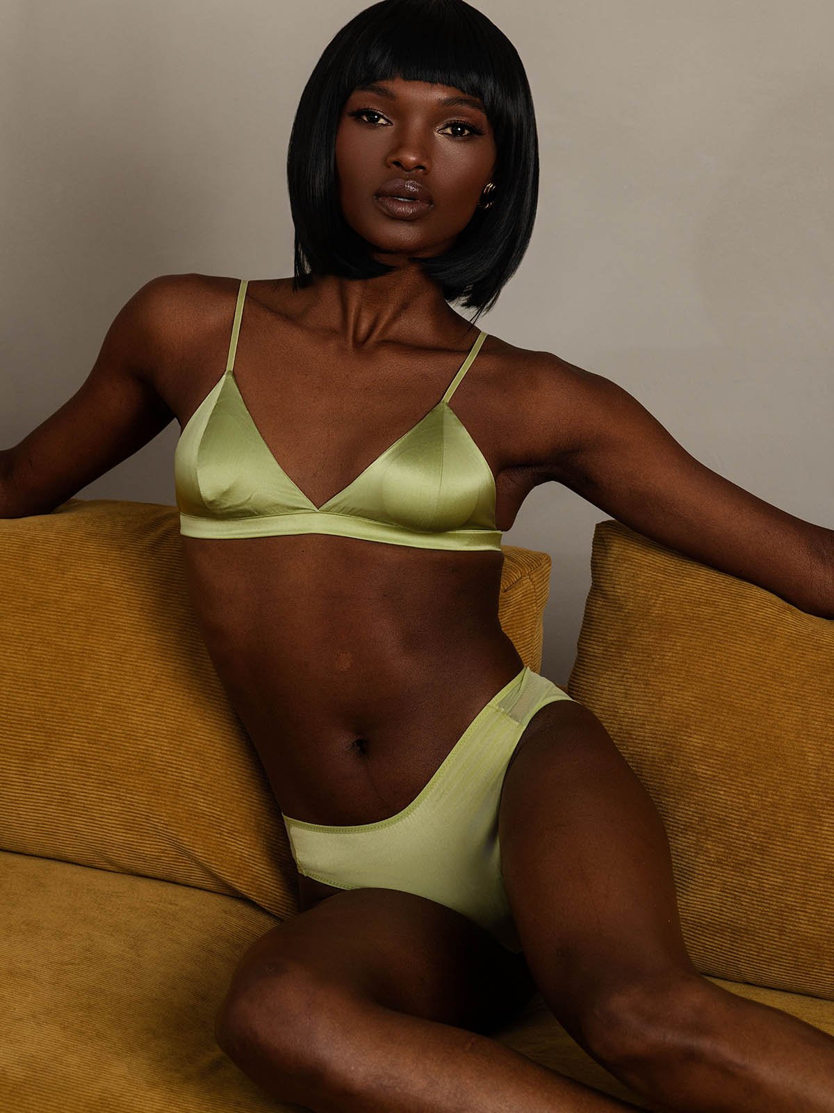 Pure Silk Bra Panty Set-2pcs