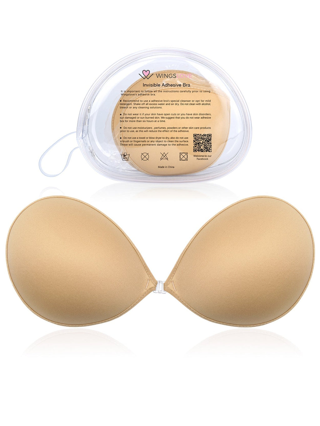 Adhesive Push-up Reusable Self Silicone Bra Inserts Pasty Bra Nude