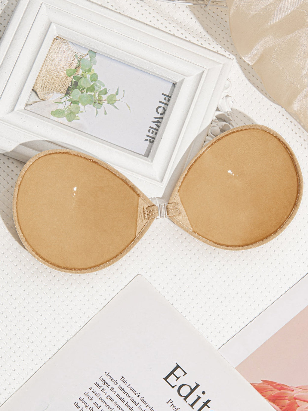 Adhesive Push-up Reusable Self Silicone Bra Inserts Pasty Bra Nude