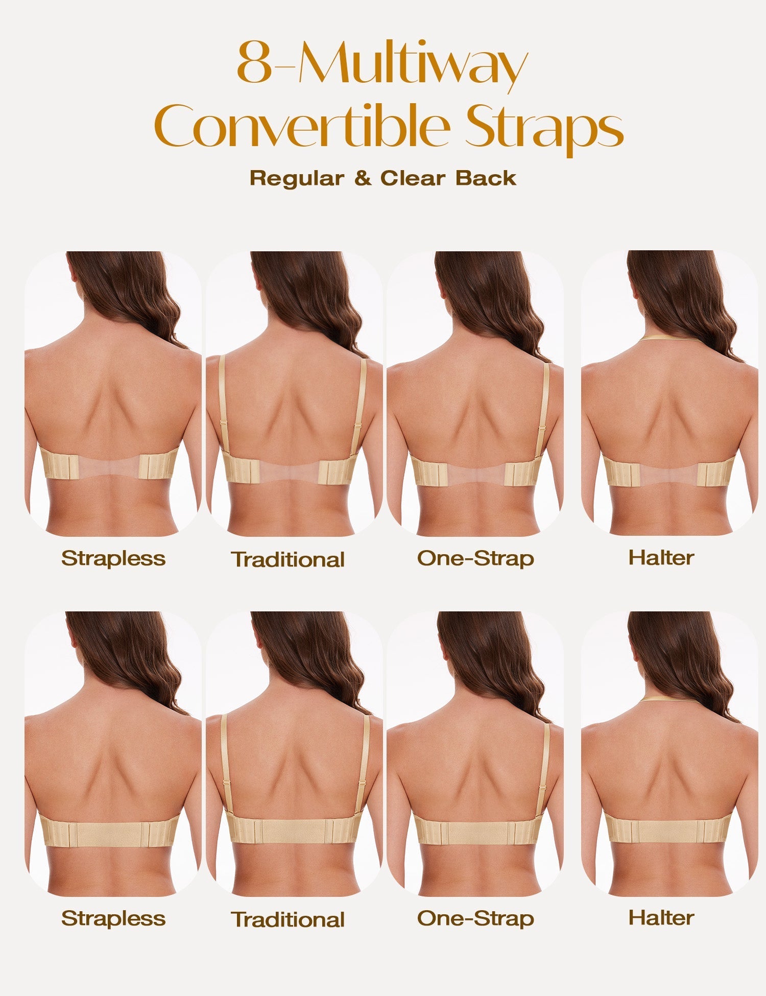 Deep V Wireless Push-Up Bra Nude