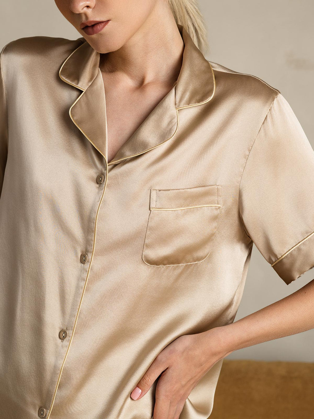 Pure Silk Pajamas Short Set