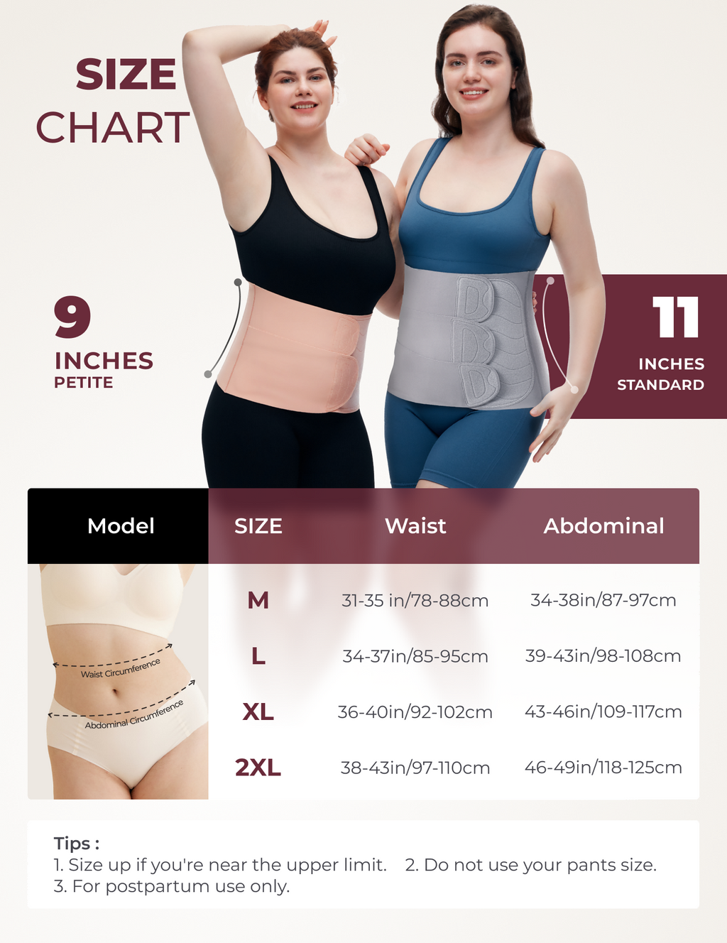 Postpartum Recovery Bundle: Ergonest Belly Band and Postpartum Petite Belly Band