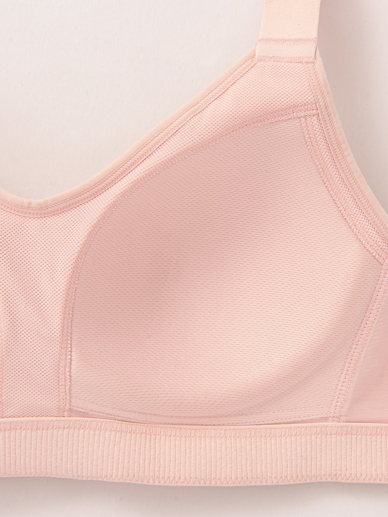 High Impact Sparkly Padded Racerback Bras Pink