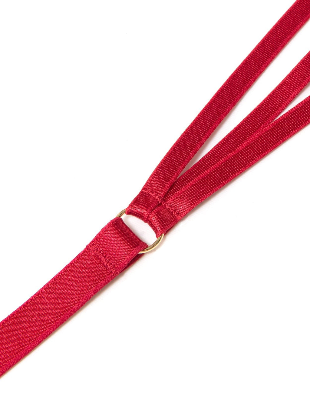 Lace Push Up Bra Padded Strappy Back Underwire Red