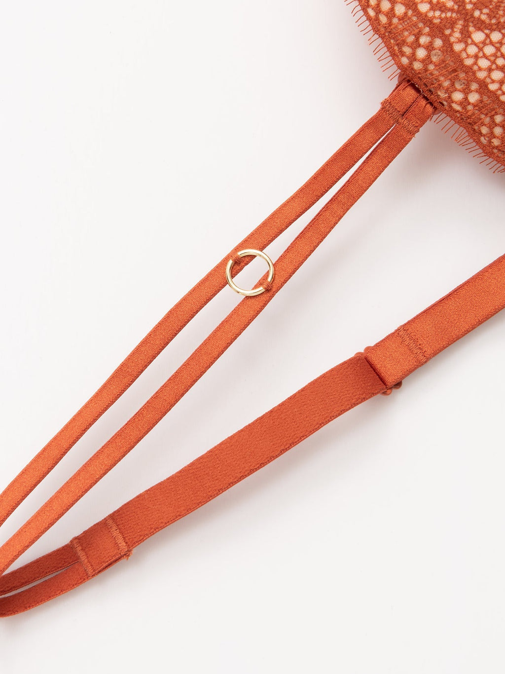 Push Up Full Figure Strapless Pleated Lace Multiway Bra Caramel