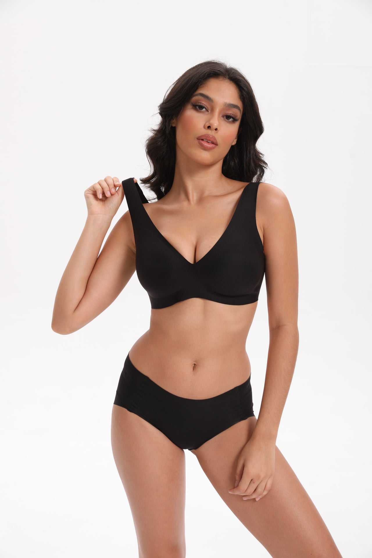 Seamless T-Shirt Sports Bra with Wireless Push-Up Lift | WingsLove Value Essential