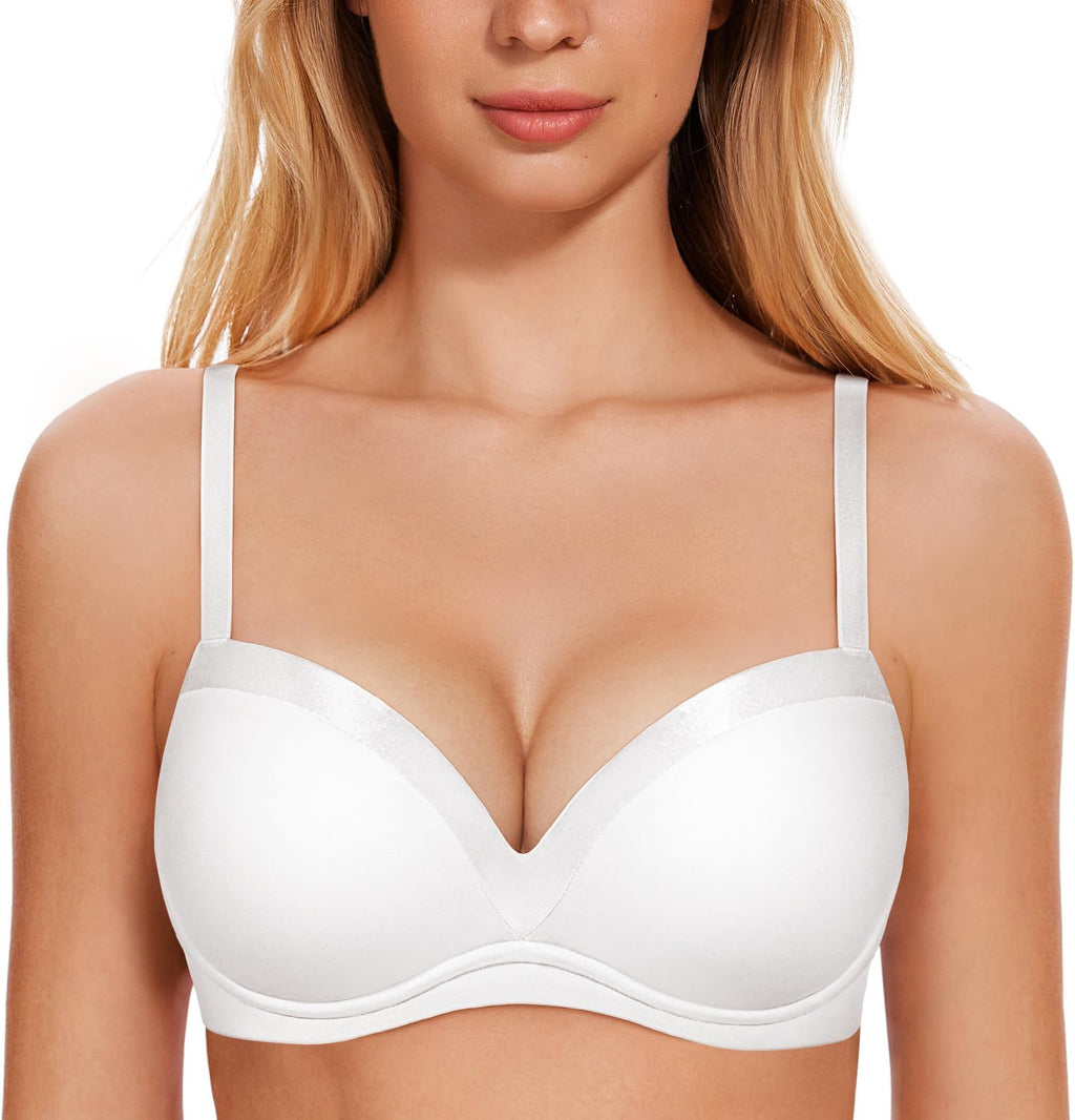 Smooth Lift Seamless Support Bra White