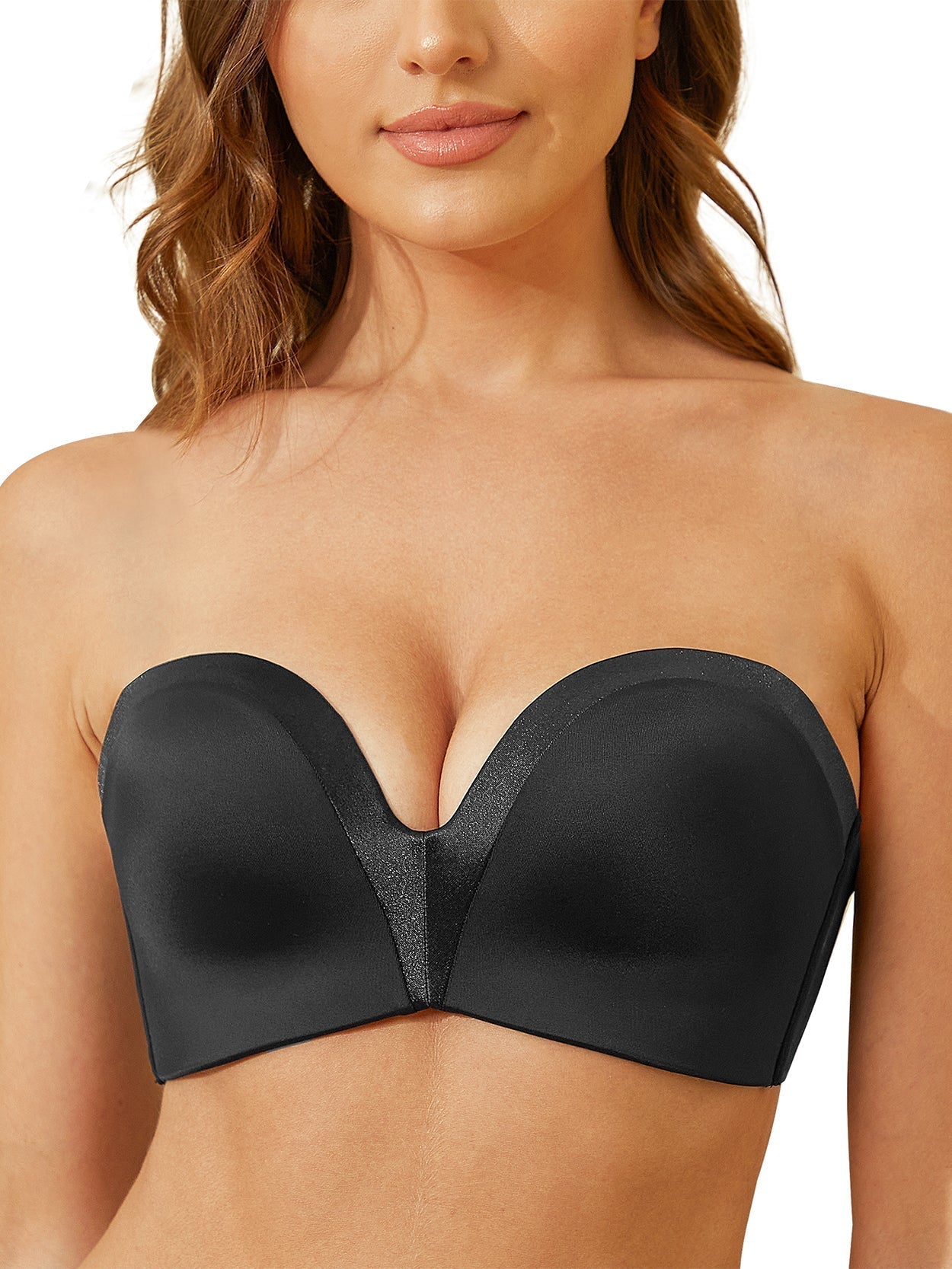 Strapless Wirefree Multiway Push Up Bra Black