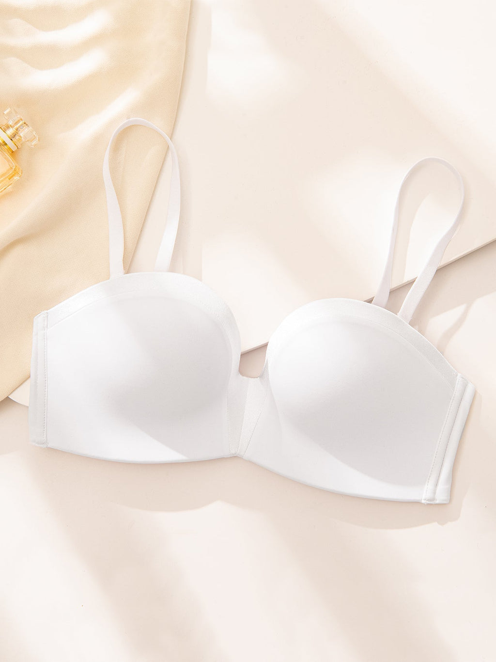 Strapless Wirefree Multiway Push Up Bra White