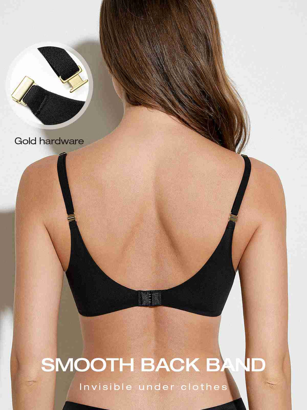 Super Padded T-Shirt Bra Add Two Cups Black