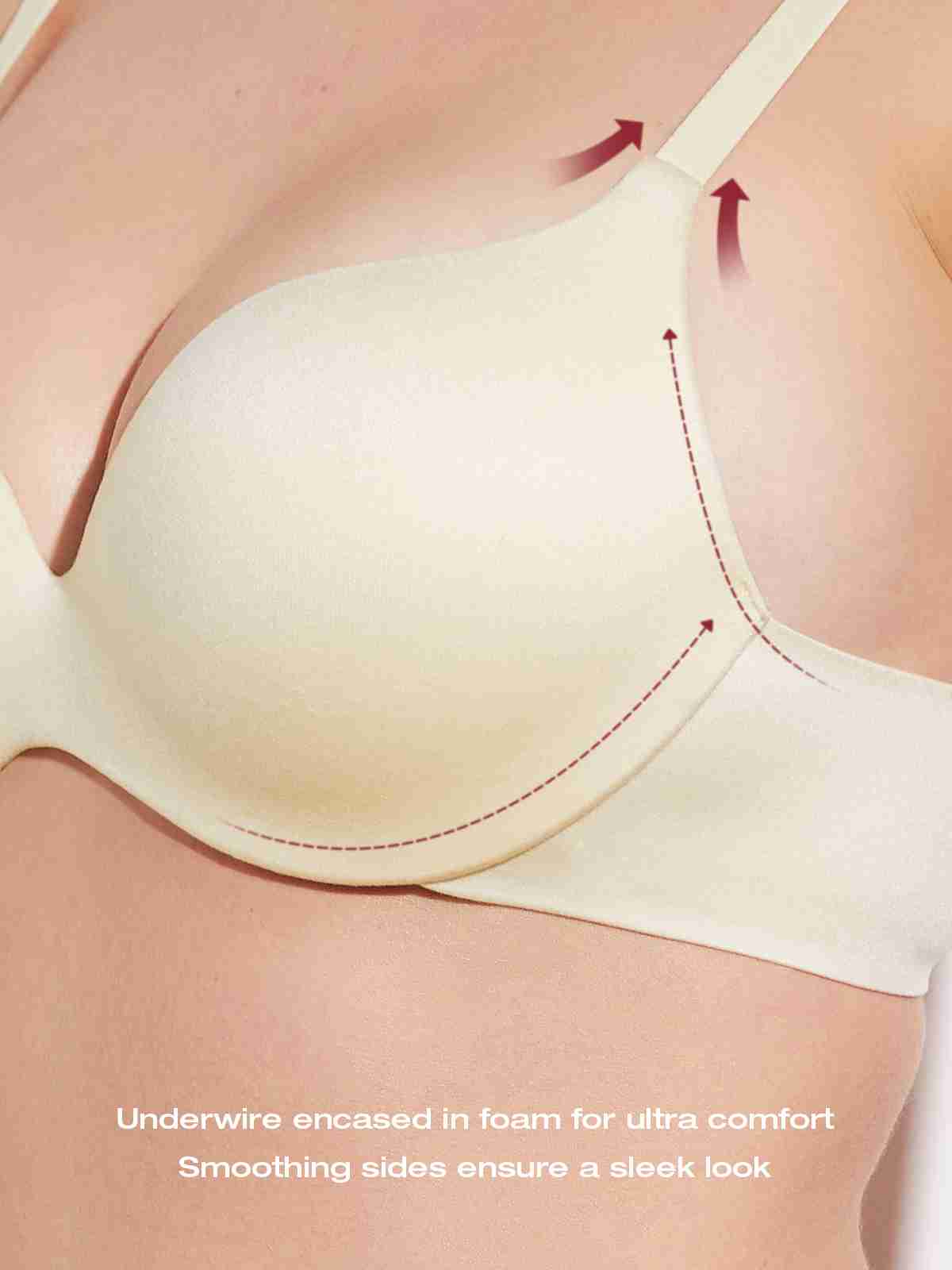 Super Padded T-Shirt Bra Add Two Cups Nude